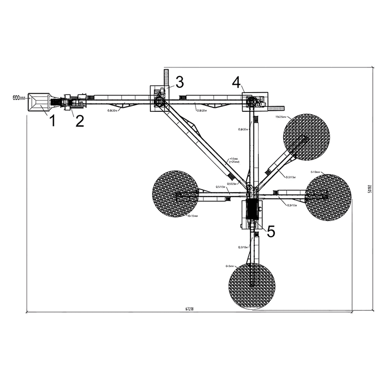 Камннная дробильная установка производительностью 100 – 150 т/ч