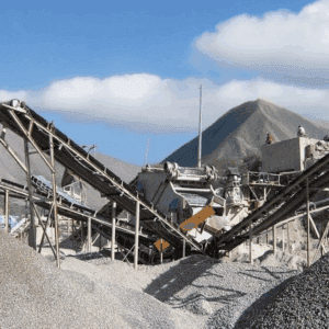 Камнедробильная установка производственностью 100 - 150 т/ч