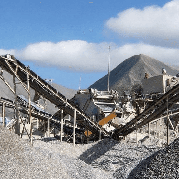 Камнедробильная установка производственностью 100 - 150 т/ч