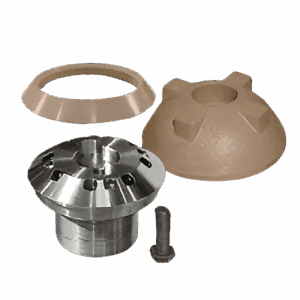 Компоненты питающей пластины конусной дробилки Metso серии HP