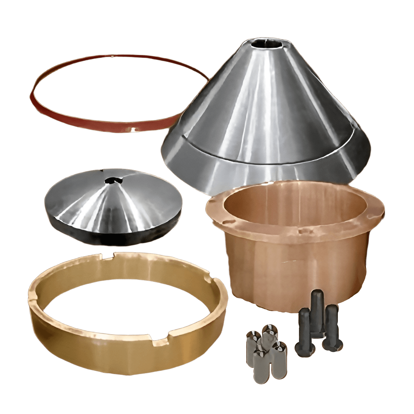 Головные компоненты конусной дробилки Metso серии HP